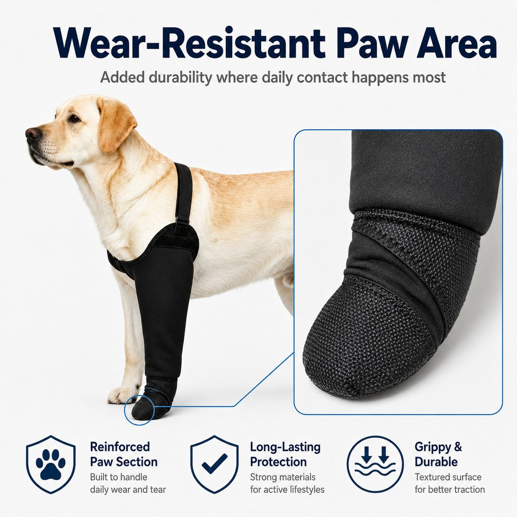 Malloren Dog Front Leg Protective Sleeve for Recovery & Walks - Helps Reduce Licking