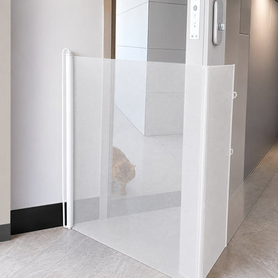 Malloren No-Drill Retractable Pet Gate for Doorways, Kitchens & Stairs - Keep Cats and Dogs Safely Out of Off-Limit Areas