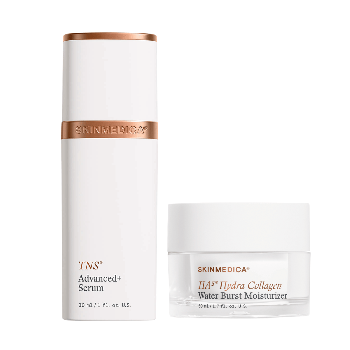 SkinMedica TNS Advanced+ Serum & Hydra Collagen Water Burst Moisturizer Duo