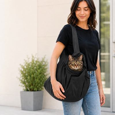 Malloren Soft Cat Carrier Grooming Bag for Vet Visits &Nail Trims - Helps Reduce Scratching During Routine Care