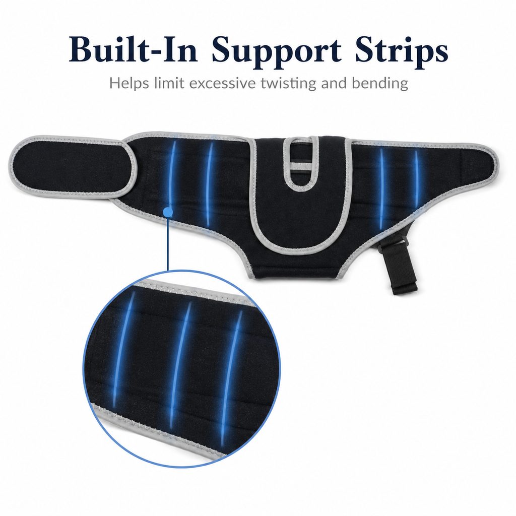 Malloren SpineGuard Dog Back Support Vest for Dachshunds & Corgis - Adjustable Spinal Support Brace for Senior Dogs, Recovery Days & Gentle Walks