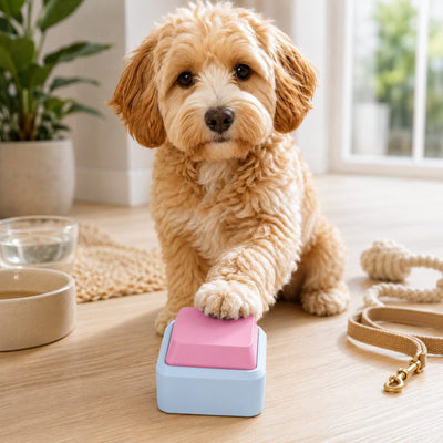 Malloren PawTalk Recordable Pet Communication Button for Dogs & Cats - Voice Training Toy for Food, Water, Walks & Play