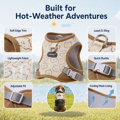 Malloren Water-Activated Dog Cooling Sun Vest for Summer Walks, Camping & Outdoor Heat Relief