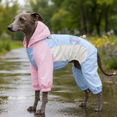 Malloren Waterproof Dog Rain Suit for Rainy Walks - Full-Body Mud & Splash Protection