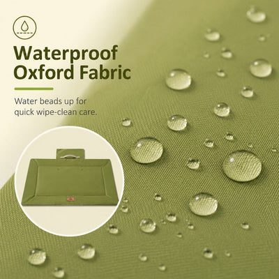 Malloren Waterproof Outdoor Pet Camping Mat - Foldable Dog Travel Bed for Camping, Car Trunk & Patio, Keeps Pets Off Wet Grass & Dirt