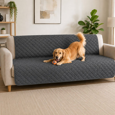 Malloren Waterproof Pet Sofa Protector Cover for Dogs & Cats - Quilted Furniture Cover for Couch, Bed & Car Seat Protection