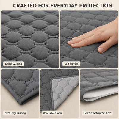 Malloren Waterproof Pet Sofa Protector Cover for Dogs & Cats - Quilted Furniture Cover for Couch, Bed & Car Seat Protection