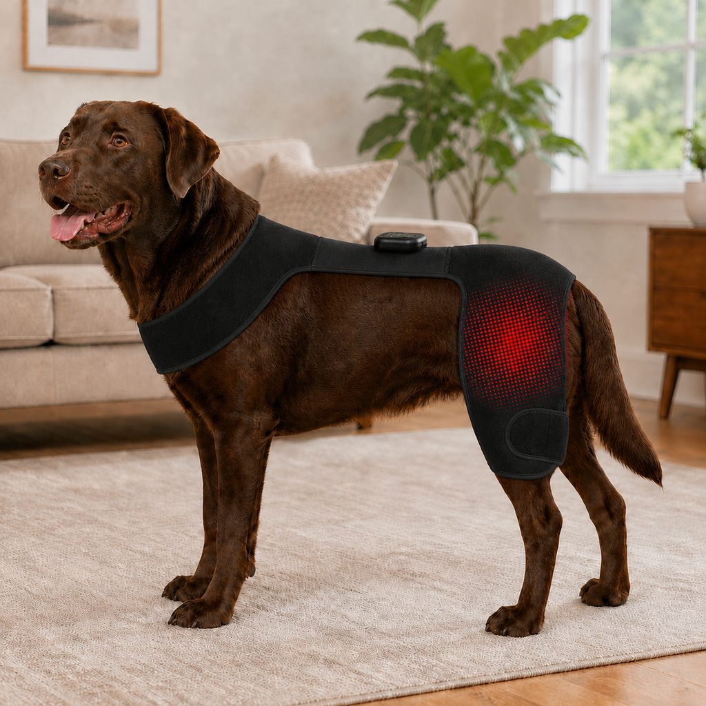 Malloren Wearable Red & Near-Infrared Hip Wrap for Dogs - Hands-Free At-Home Hip-Area Light Care