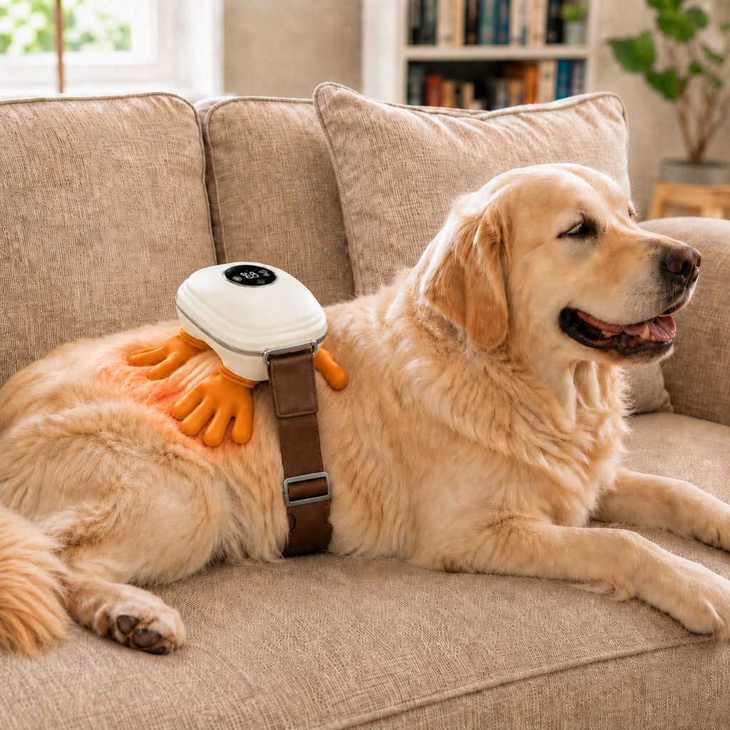 Malloren Hands-Free Dog Massager with Heat – Bionic Kneading for Post-Walk Relaxation & Everyday Comfort