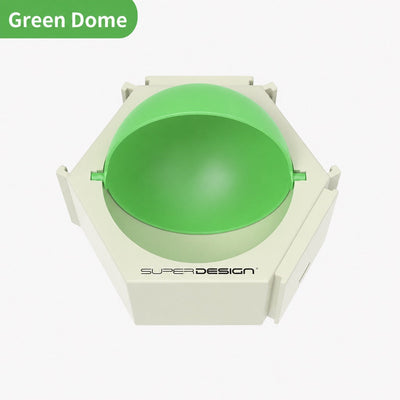 Malloren Modular Cat Puzzle Feeder Toy for Indoor Treat Time - Hexagon Slow Feeder Enrichment Game to Keep Bored Cats Busy